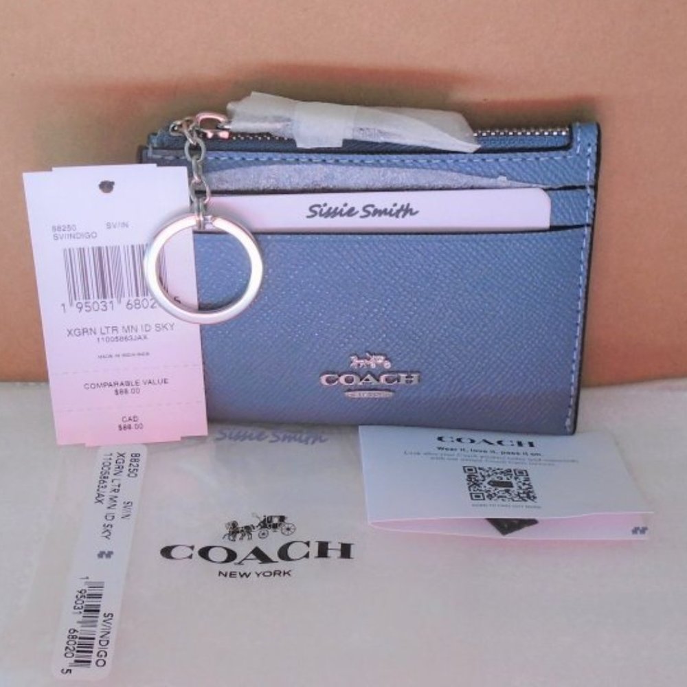 Coach Indigo Mini Skinny ID Case